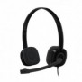 Logitech 981-000587, Avec fil, BureauCentre d'appels, 20 - 20000 Hz, 80 g, Casque, Noir