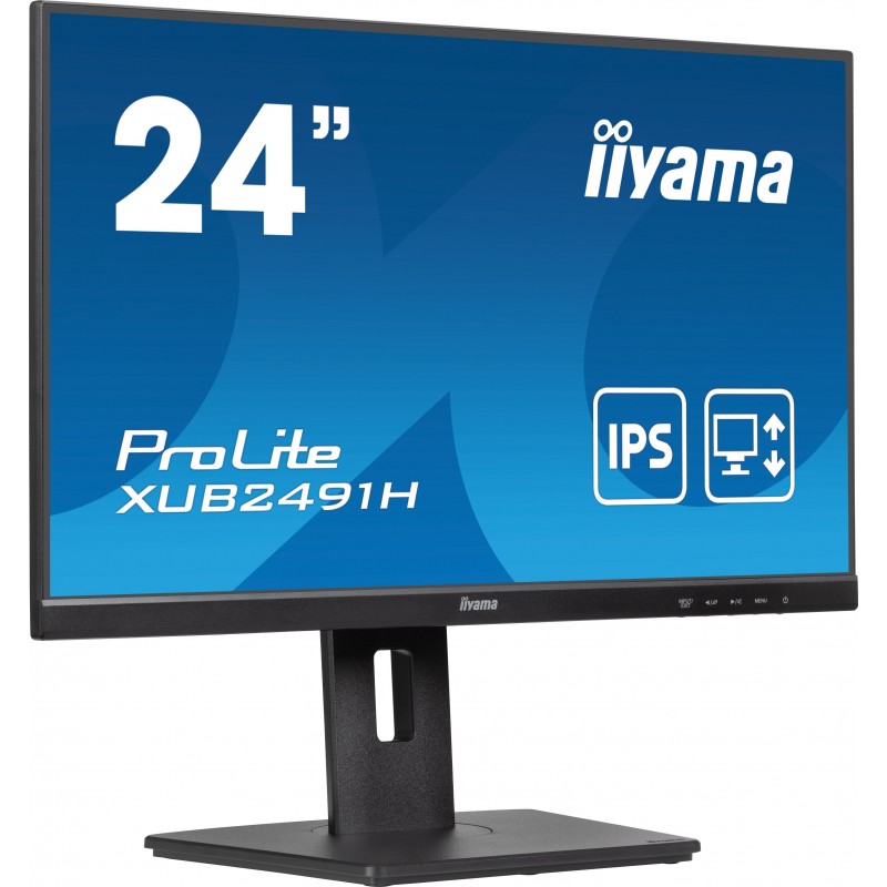 Iiyama ProLite XUB2491H-B1, 60,5 cm 23.8", 1920 x 1080 pixels, Full HD, LED, 0,5 ms, Noir