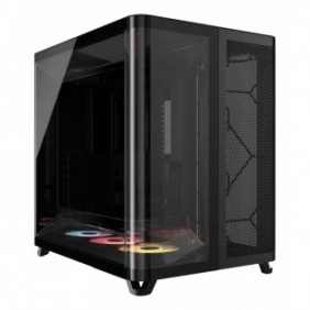 Corsair AIR 5400 RS-R ARGB, Midi Tower, PC, Noir, ATX, EATX, micro ATX, Mini-ITX, Acier, Verre trempé, Gaming