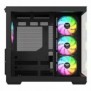 Thermaltake View 380 WS ARGB, Midi Tower, PC, Noir, ATX, micro ATX, Mini-ITX, SPCC, Verre trempé, Gaming
