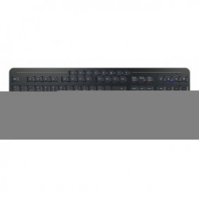 Cherry Stream keyboard ultimate, Avec fil &sans fil, USB + RF Wireless + Bluetooth, Commutateur de touche « ciseaux », QWERTZ, LED, Noir