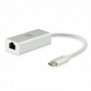 LevelOne USB-0402, Avec fil, USB Type-C, Ethernet, 1000 Mbits, Argent, Blanc