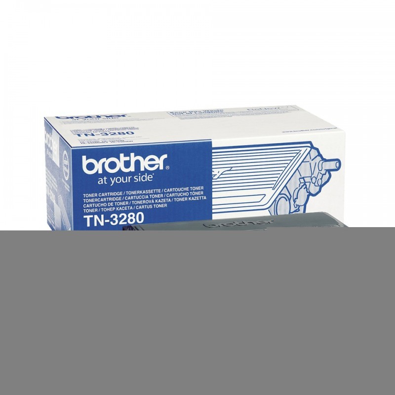 Brother TN-3280 - Cartouche de toner originale à haut rendement – Noir, 8000 pages, Noir, 1 pièce