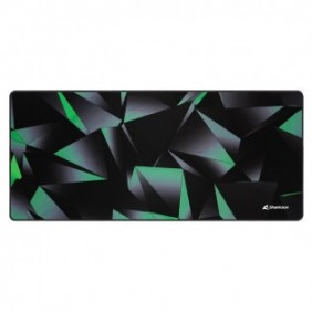 Sharkoon SKILLER SGP30, Noir, Vert, Gris, Motif, Caoutchouc, Textile, Base antidérapante, Tapis de souris de jeu