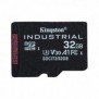 Kingston Carte 32GB microSDHC Industrielle C10 A1 pSLC + adaptateur SD, 32 Go, MicroSDHC, Classe 10, UHS-I, 100 Mos, 80 Mos