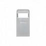 Kingston DataTraveler 64 Go Micro 200 Mos Metal USB 3.2 Gen 1, 64 Go, USB Type-A, 3.2 Gen 1 3.1 Gen 1, 200 Mos, Sans capuchon, Argent