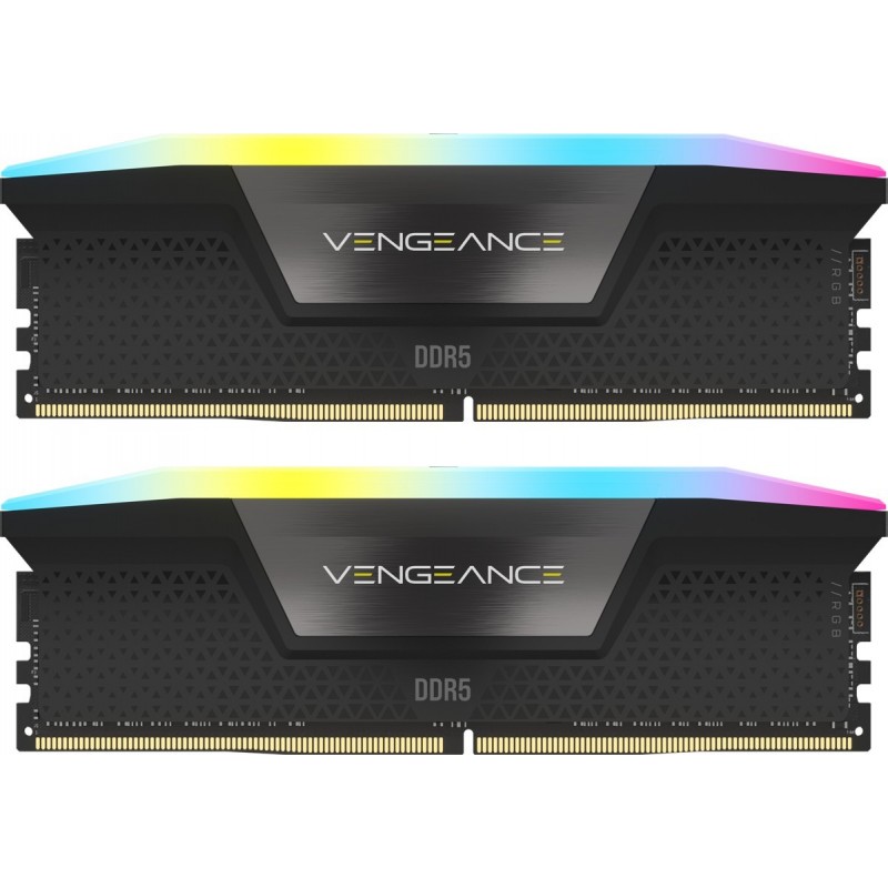 Corsair Vengeance RGB CMH32GX5M2B6200C36, 32 Go, 2 x 16 Go, DDR5, 6200 MHz, 288-pin DIMM