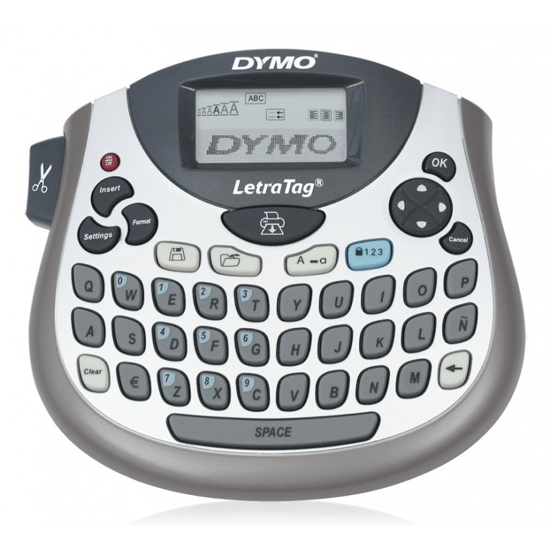 Dymo LetraTag 100T, QWERTZ, Argent