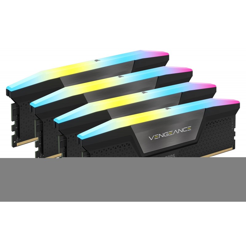 Corsair Vengeance RGB CMH128GX5M4B5600C40, 128 Go, 4 x 32 Go, DDR5, 5600 MHz, 288-pin DIMM