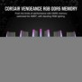 Corsair Vengeance RGB , 32 Go, 2 x 16 Go, DDR5, 6000 MHz, 288-pin DIMM, Noir
