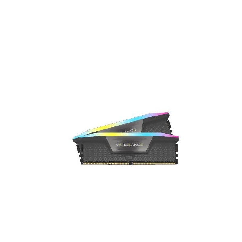 Corsair Vengeance RGB CMH32GX5M2B5600Z40, 32 Go, 2 x 16 Go, DDR5, 5600 MHz, 288-pin DIMM, Noir