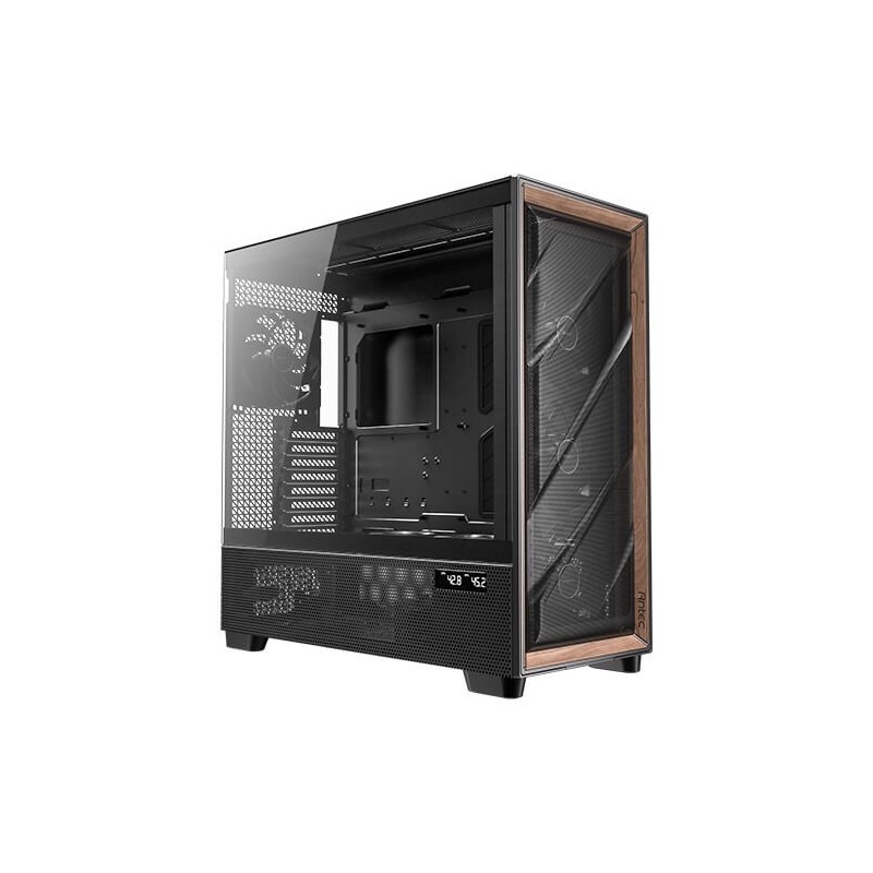 Antec FLUX PRO EUV, Full Tower, PC, Noir, Bois, ATX, EATX, ITX, micro ATX, Verre, Plastique, Acier, Verre trempé, Bois, Jouer