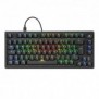 Sharkoon SGK25, 75%, Avec fil, USB, QWERTZ, LED RGB, Noir