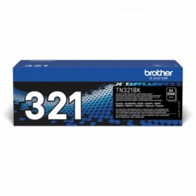 Brother TN-321BK - Cartouche de toner originale – Noir, 2500 pages, Noir, 1 pièce