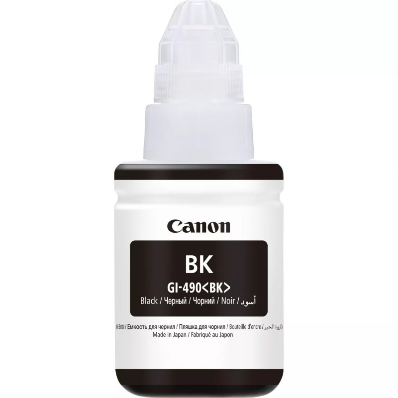 Canon GI-490BK, Noir, Canon, 130 ml, Japon, 1 pièce