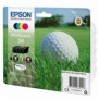 Epson Golf ball Multipack 4-colours 34 DURABrite Ultra Ink, Rendement standard, Noir, Cyan, Magenta, Jaune, Encre à pigments, 6,1 ml, 4,2 ml, 1 pièce