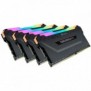 Corsair Vengeance RGB CMW32GX4M4C3200C16, 32 Go, 4 x 8 Go, DDR4, 3200 MHz, 288-pin DIMM, Noir