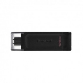 Kingston DataTraveler 128Go USB-C 3.2 Gen 1 70, 128 Go, USB Type-C, 3.2 Gen 1 3.1 Gen 1, Casquette, 7 g, Noir