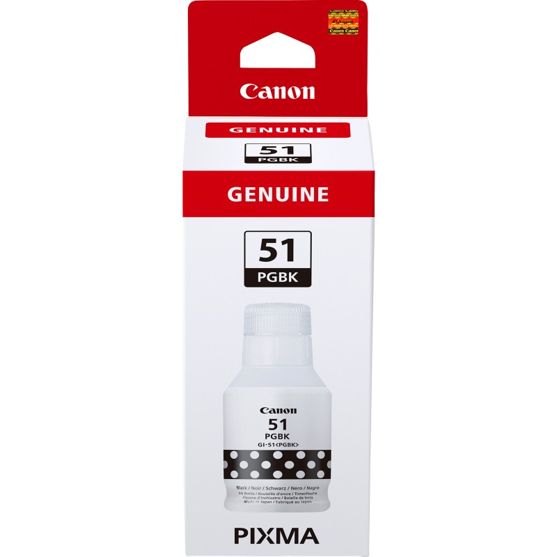 Canon GI-51PGBK, haut rendement, bouteille d'encre, noir, Original, Noir, Canon, PIXMA G1520, G2520, G2560, G3520, G3560, Jet d'encre, Japon