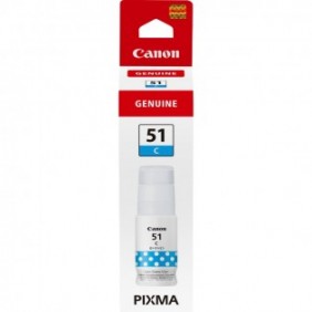 Canon GI-51C, haut rendement, bouteille d'encre, cyan, Original, Cyan, Canon, PIXMA G1520, G2520, G2560, G3520, G3560, 7700 pages, Jet d'encre