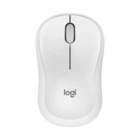 Logitech M240 Silent, Ambidextre, RF sans fil + Bluetooth, Blanc