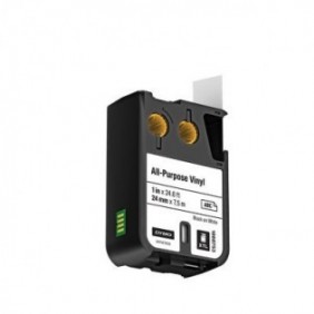 Dymo Étiquettes en vinyle multi-usages, Noir sur blanc, Noir, Transfert thermique, Vinyl, Belgique, -40 - 60 C