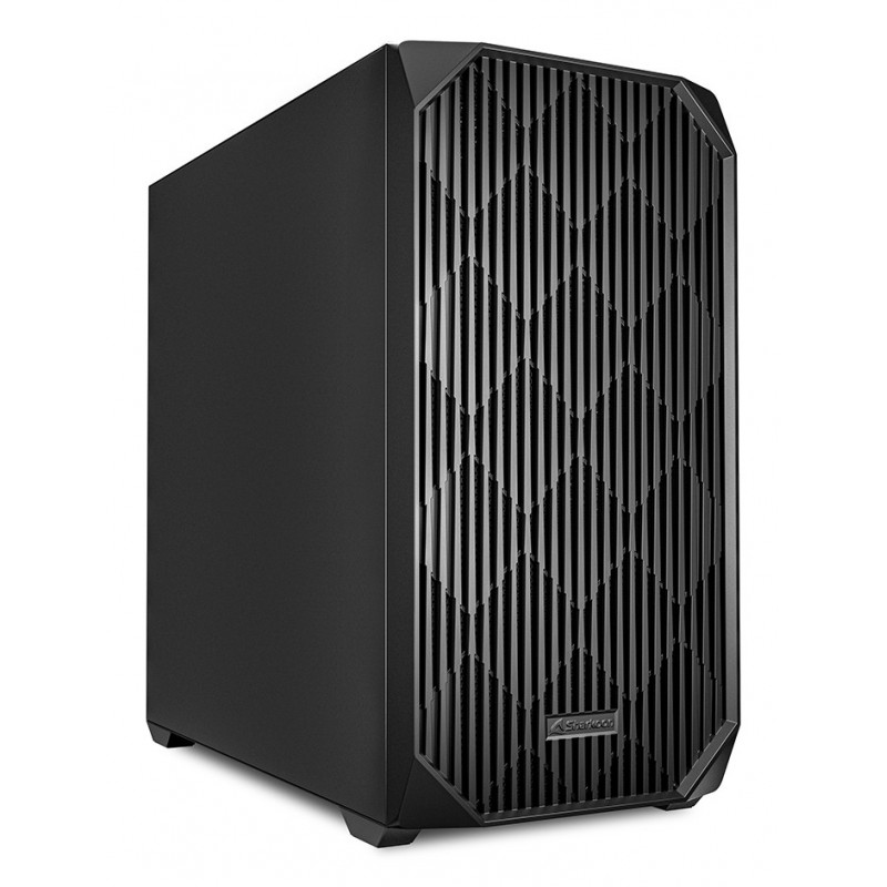 Sharkoon MK3, Micro Tower, PC, Noir, micro ATX, Mini-ITX, 17 cm, 41 cm