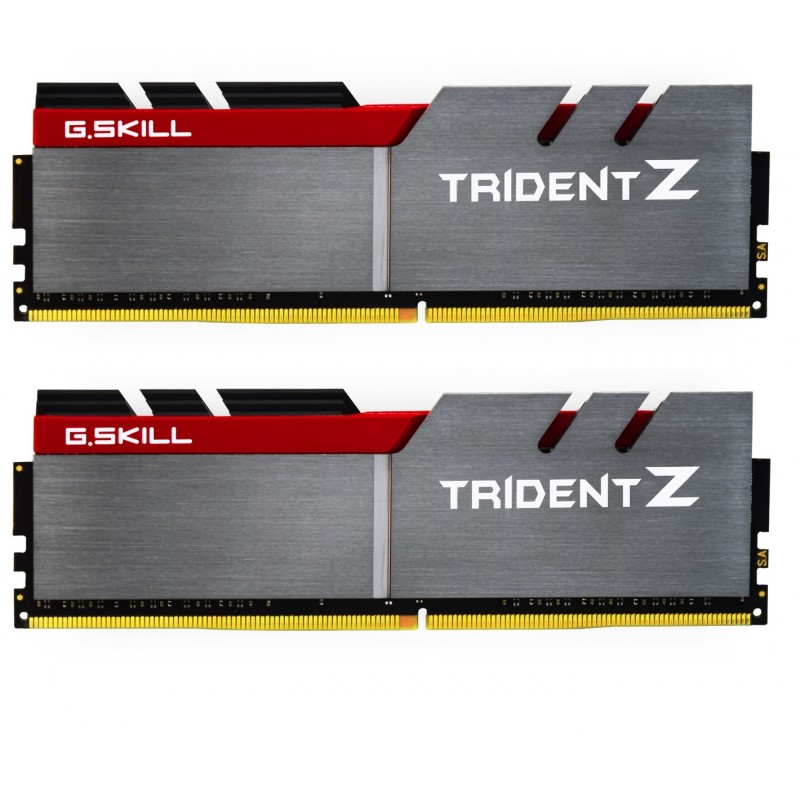 G.Skill 16GB DDR4, 16 Go, 2 x 8 Go, DDR4, 3200 MHz, Gris, Noir, Rouge