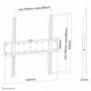 Neomounts FPMA-W300BLACK Support pour écran mural 32-55" - ultra-plat, 81,3 cm 32", 139,7 cm 55", 200 x 200 mm, 400 x 400 mm, Acier, Noir