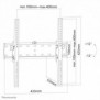 Neomounts FPMA-W350BLACK Support pour écran mural 32-55" - inclinable, 139,7 cm 55", 200 x 200 mm, 400 x 400 mm, 0 - 24, Acier, Noir