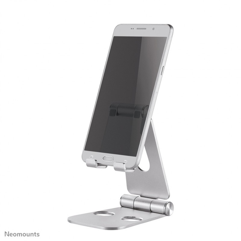 Neomounts DS10-160SL1 Support pour téléphone jusqu'à 7" - pliable - universel, Mobilesmartphone, Support passif, Bureau, Intérieure, Argent