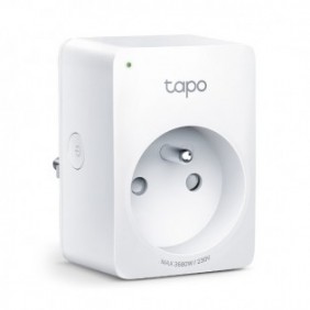 TP-LINK Tapo Mini Smart Wi-Fi Socket Energy Monitor, Sans fil, Wi-Fi, 2,4 MHz, 802.11b, 802.11g, Wi-Fi 4 802.11n, Intérieure, Blanc