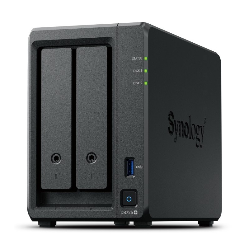 Synology DiskStation DS725+, NAS, Ryzen Embedded, R1600, 4 Go, DDR4, 0 To