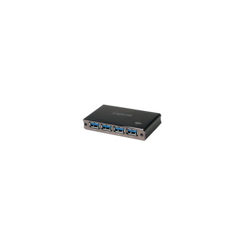 LogiLink UA0282, USB 3.2 Gen 1 3.1 Gen 1 Micro-B, USB 3.2 Gen 1 3.1 Gen 1 Type-A, 5000 Mbits, Noir, Aluminium, Chine