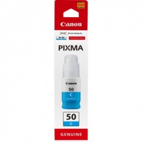 Canon GI-50 C, haut rendement, bouteille d'encre, Cyan, Cyan, Encre à pigments, 1 pièce, 7700 pages