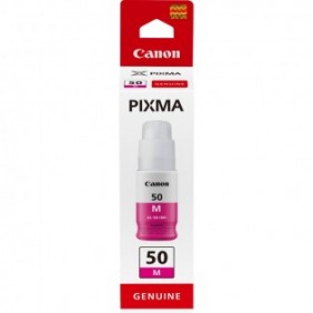 Canon GI-50 M, haut rendement, bouteille d'encre, Magenta, Magenta, Encre à pigments, 1 pièce, 7700 pages