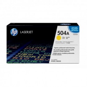 HP 504A toner LaserJet jaune authentique, 7000 pages, Jaune, 1 pièce