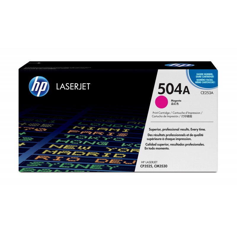 HP 504A toner LaserJet magenta authentique, 7000 pages, Magenta, 1 pièce