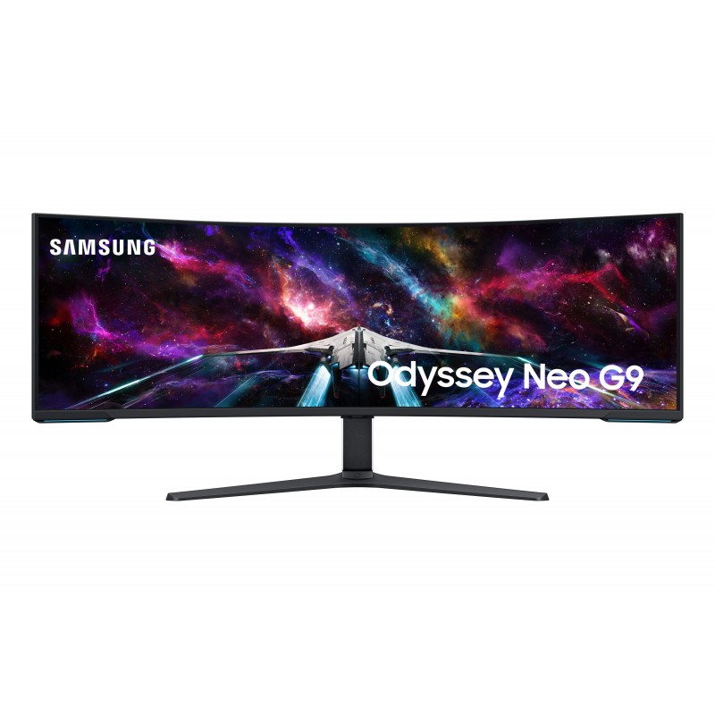 Samsung G95NC, 144,8 cm 57", 7680 x 2160 pixels, Dual UHD, QLED, 1 ms, Blanc