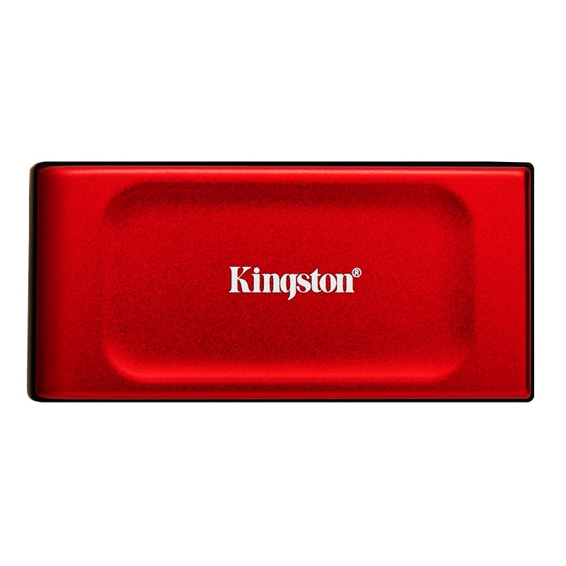 Kingston 2To SSD portable XS1000 USB 3.2 Gen 2, Rouge, 2 To, USB Type-C, 3.2 Gen 2 3.1 Gen 2, 1050 Mos, Rouge