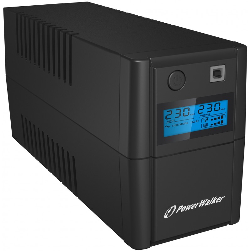 BlueWalker PowerWalker VI 850 SHL Schuko, Interactivité de ligne, 0,85 kVA, 480 W, 170 V, 280 V, 5060 Hz