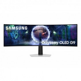 Samsung 49 Inch Odyssey OLED G9 G93SD DQHD 240Hz Gaming Monitor, 124,5 cm 49", 5120 x 1440 pixels, Dual QHD, OLED, 0,03 ms, Argent