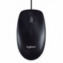 Logitech LGT-M90, Ambidextre, Optique, USB Type-A, 1000 DPI, Gris