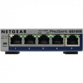 Netgear GS105E-200PES, Géré, L2L3, Gigabit Ethernet 101001000, Full duplex