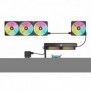 Corsair CUE LINK QX120 RGB, Ventilateur, 12 cm, 480 trmin, 2400 trmin, Noir, Blanc