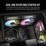 Corsair iCUE LINK RX120 RGB, Ventilateur, 12 cm, 400 trmin, 2100 trmin, 36 dB, 73,5 cfm