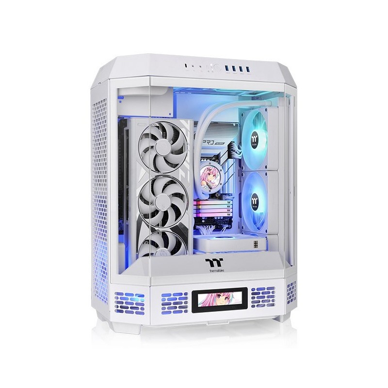 Thermaltake CA-1Z1-00M6WN-00, Midi Tower, PC, Blanc, ATX, micro ATX, Mini-ITX, SPCC, Verre trempé, Jouer