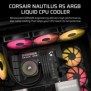 Corsair Nautilus 360 RS ARGB, Refroidisseur d'air, 1700 trmin, Noir