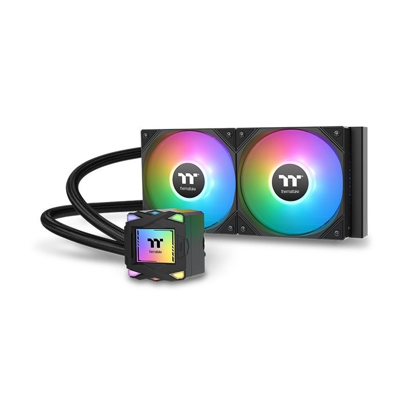 Thermaltake LA240 ARGB, Kit de refroidissement du liquide, 12 cm, 600 trmin, 2500 trmin, Noir