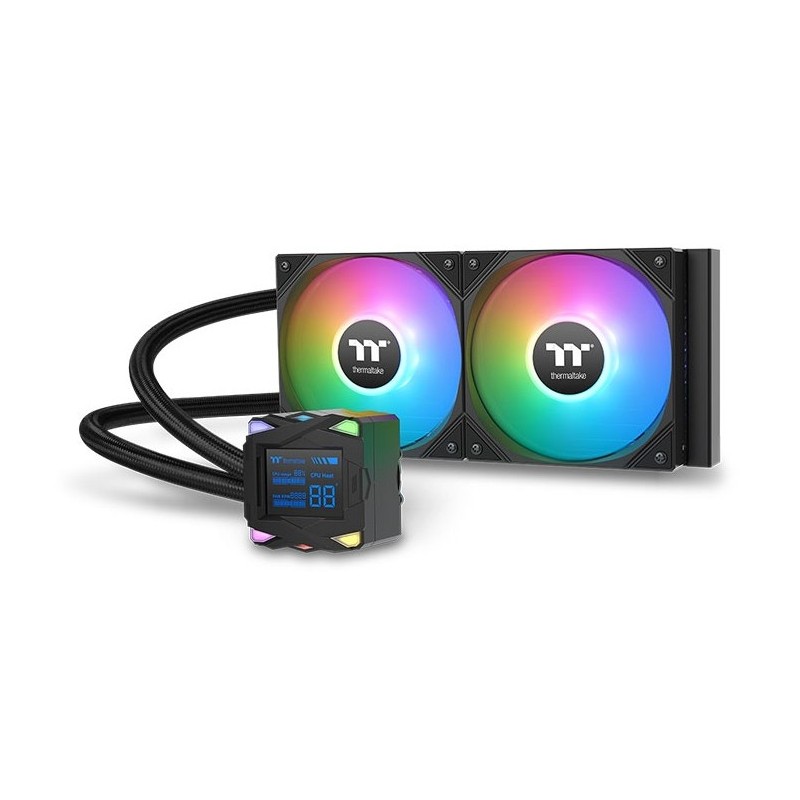 Thermaltake LA240-S ARGB, Kit de refroidissement du liquide, 12 cm, 600 trmin, 2500 trmin, Noir